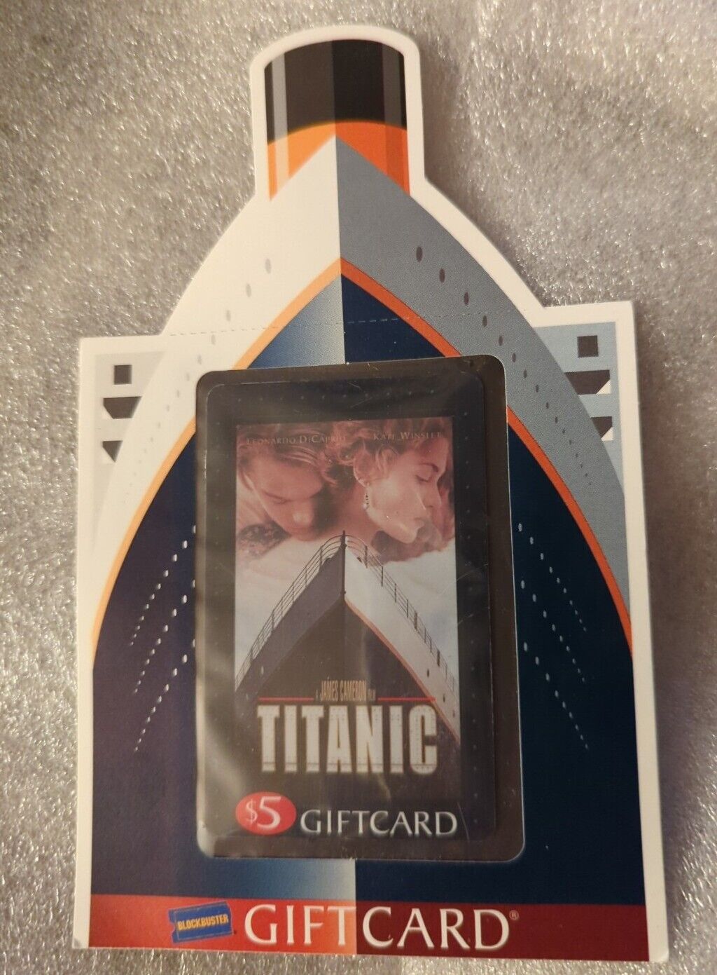 Blockbuster Collectable $5 Gift Card "titanic" Never Used (no $ Value)