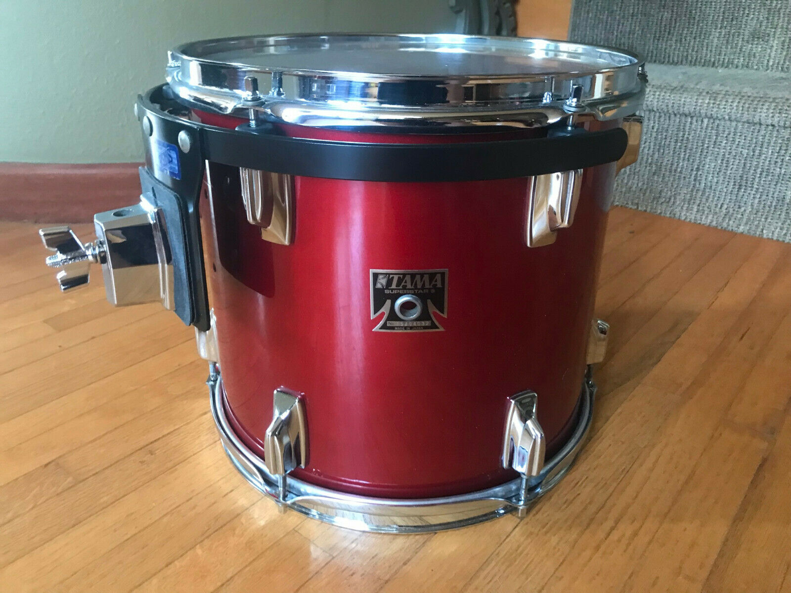Tama Superstar Car Candy Apple Red  1980's 12x11  Tom Drum