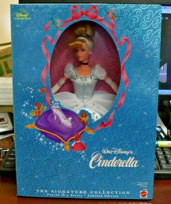 The Signature Collection Walt Disney's Cinderella Barbie In Original Box.