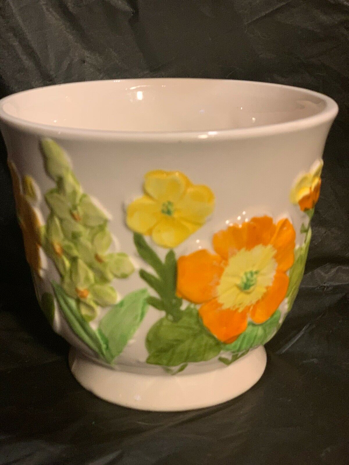 Vintage Lefton Flower Pot Planter 8144