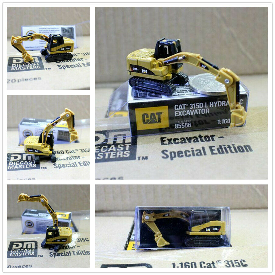 1:160 N Scale Miniature Excavator Engineering Vehicle Diecast Mini Truck Model