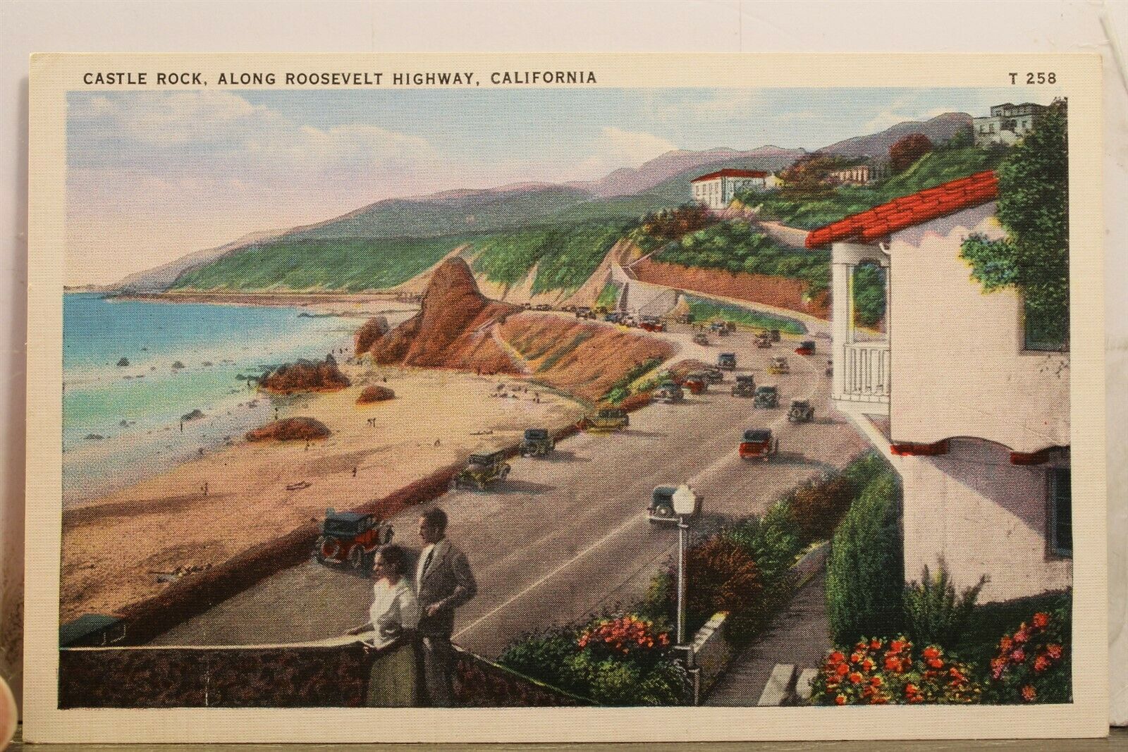 California Ca Roosevelt Highway Castle Rock Postcard Old Vintage Card View Post