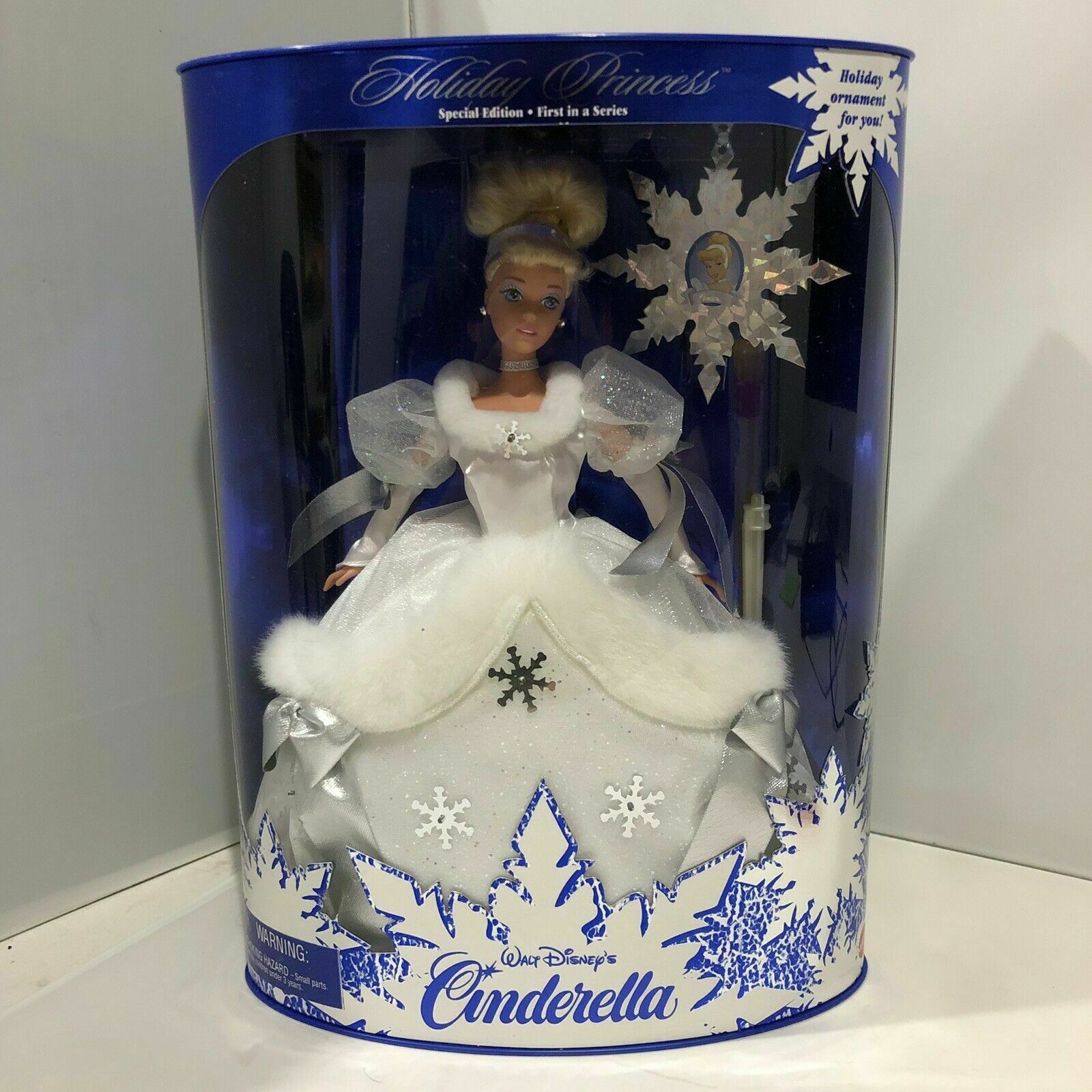 1996 Walt Disney Cinderella Barbie Doll Holiday Princess Special Ed 1st Matte
