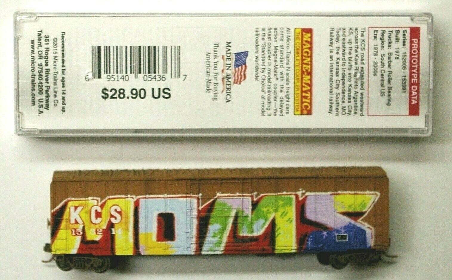 Mtl Micro-trains 27190 Kcs 153214 "mothers Day" Fw Factory Weathered