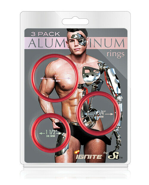 Aluminum Rings - Hellfire Pack Of 3