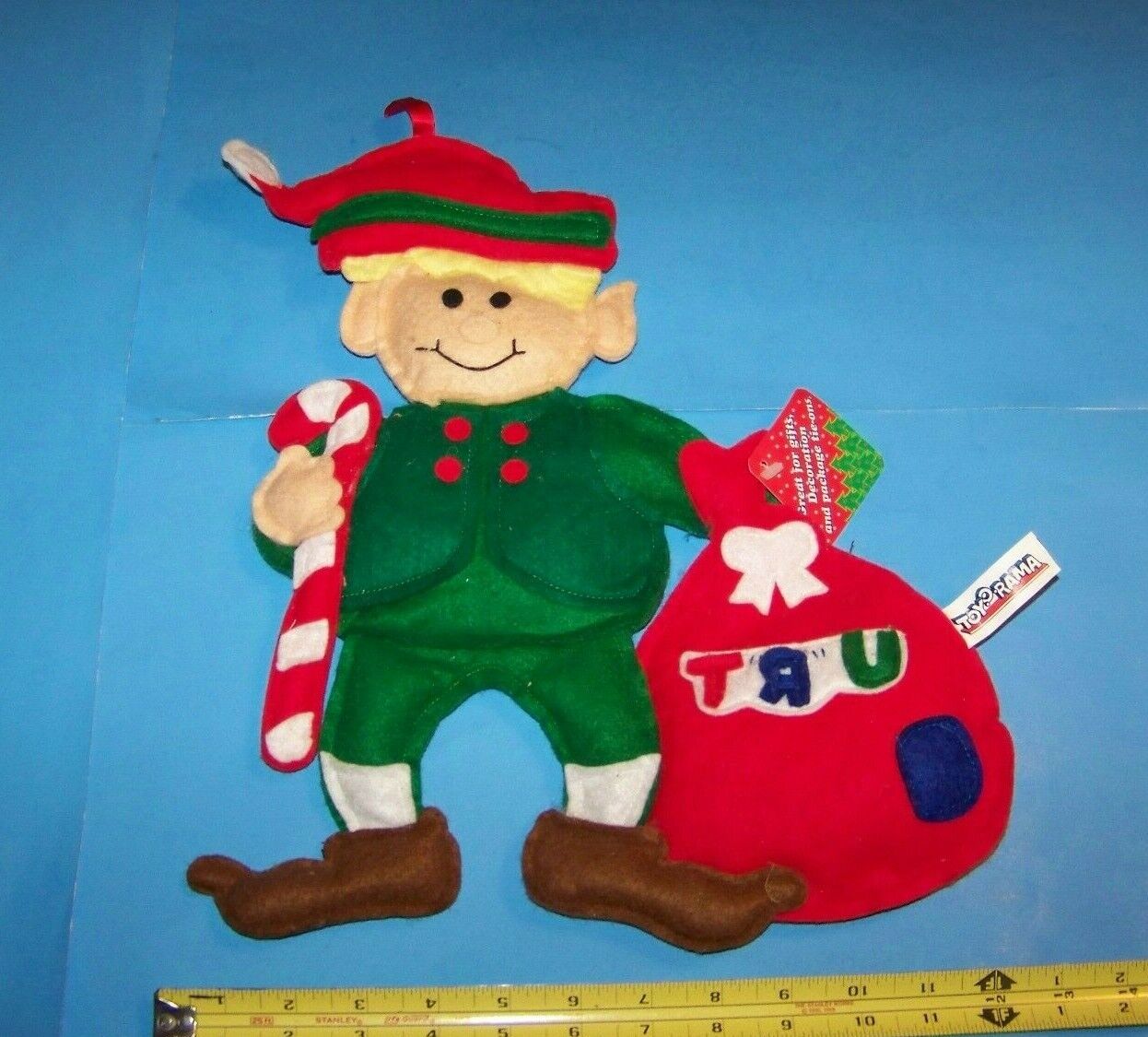 Toys R Us "elf"  Christmas Gift Decoration Lg  Original  Vintage  By Toy O Rama