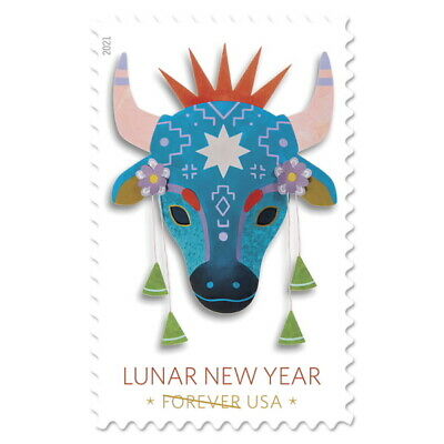 Usps New Lunar New Year:  Year Of The Ox Pane Of 20