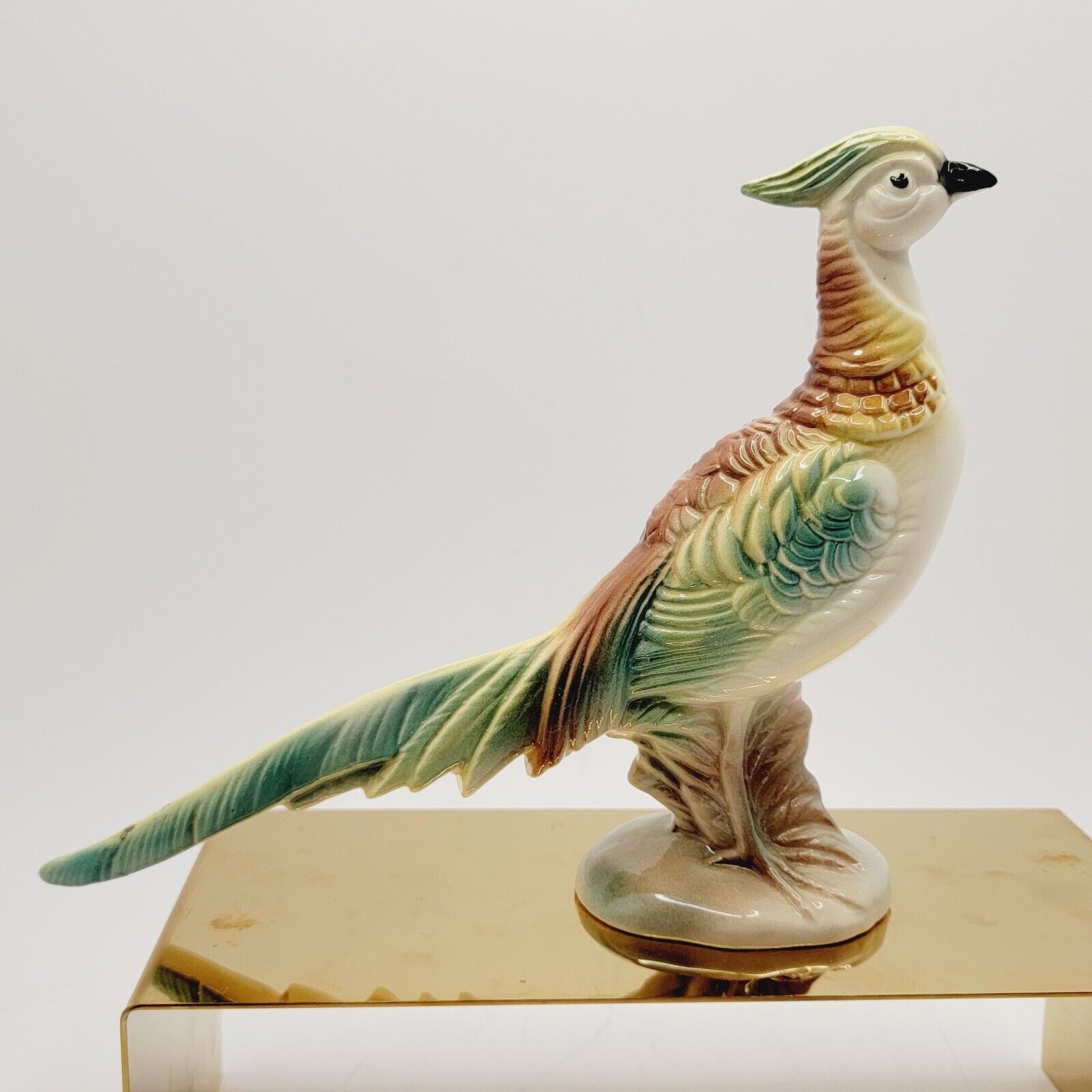 Vintage Ceramic Pheasant Figurine Colorful