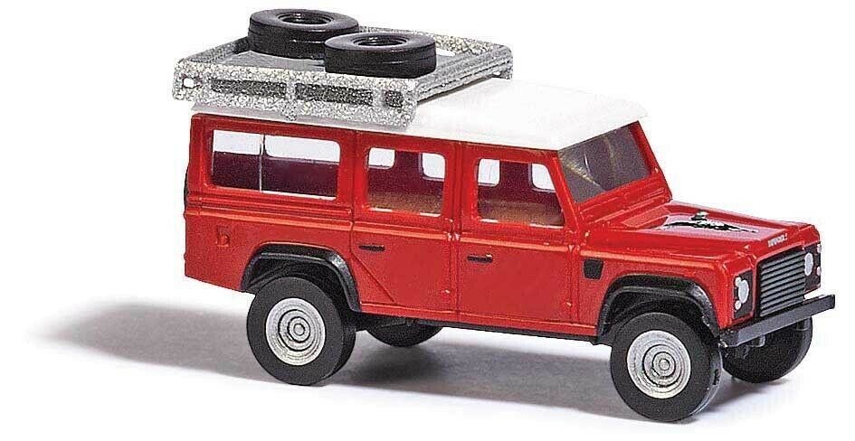 New  N Scale Busch 8383 Land Rover " Lion " With Rack Load :1/160 Model Car Suv