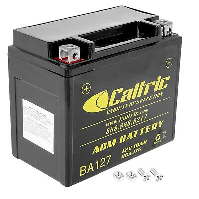 Caltric Agm Battery For Honda Trx250te Recon 250 2x4 Es 2002-2020 / 12v 10ah