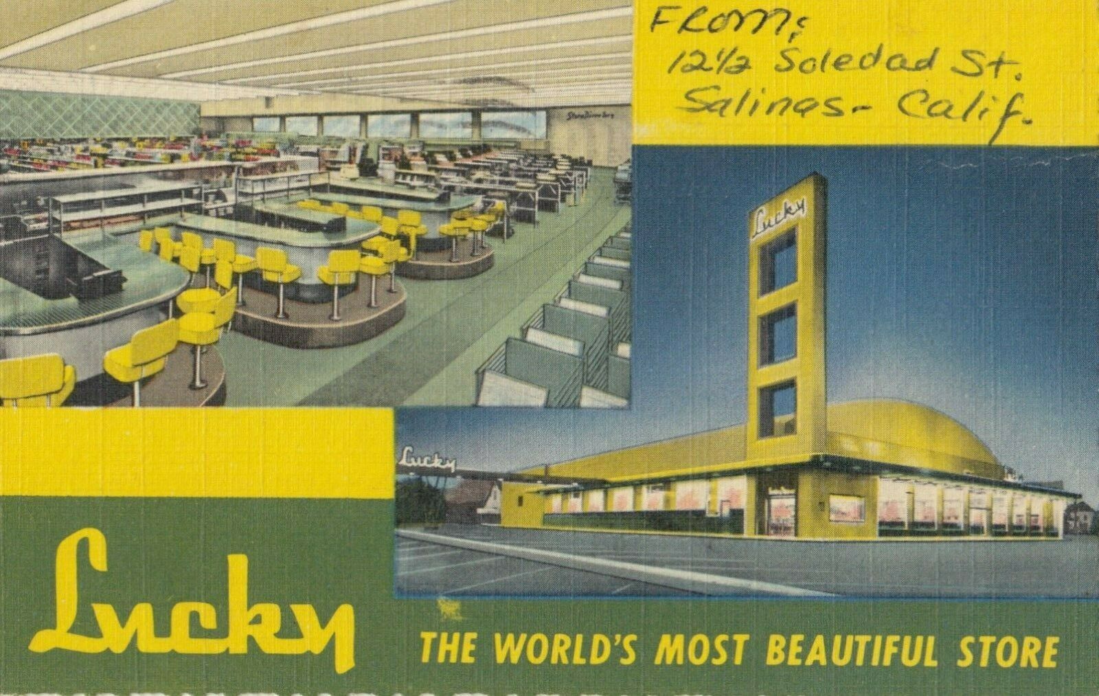 Salinas , California, 1956 ; Lucky Store